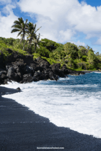 maui black sand beach park